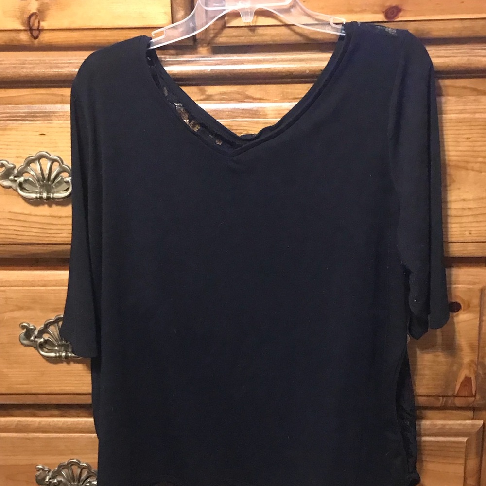 2 Lane Bryant Lace Back Shirts Size 18/20